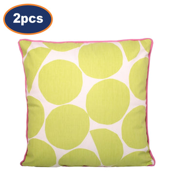 2pc Outdoor Filled Cushion Cover Pink Green