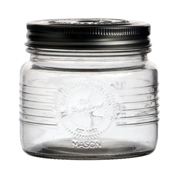 6Pcs 500ml Glass Airtight Lid Preserving Storage Jar
