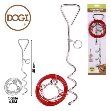 Outdoor Spiral Stake & Tie-Out Dog  Leash