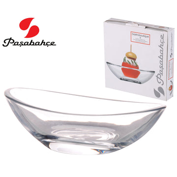 Pasabahce Set of 6 Clear Glass Tapas Serving Dish Bowls