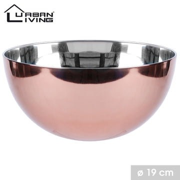 2Pcs 19cm Copper Stainless Steel Mixing Bowl