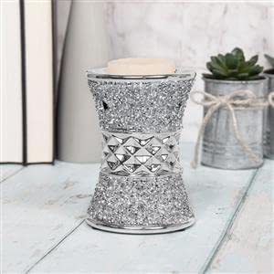 Set of 6 Silver Diamante Wax/Oil Warmer  Décor