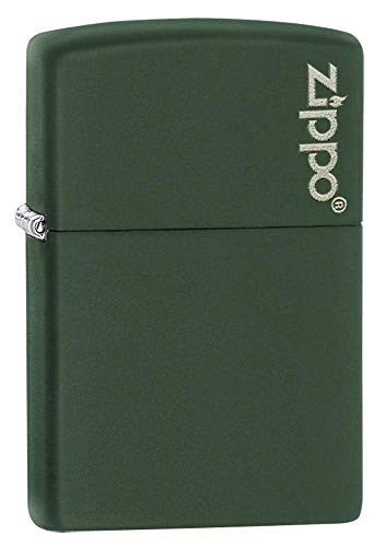 Zippo Lighter Classic Green Matte Zippo Logo