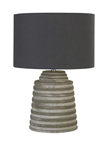 Liana Cement Base & Fabric Shade Table Lamp