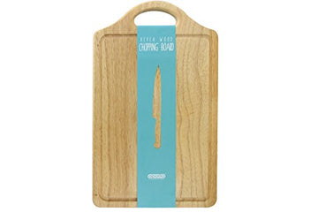 Rubberwood Chopping Board Worktop Saver With Handle