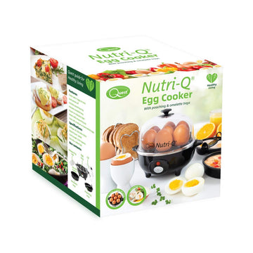 Quest Nutri-Q Black Electric 7 Egg Cooker Poacher Boiler