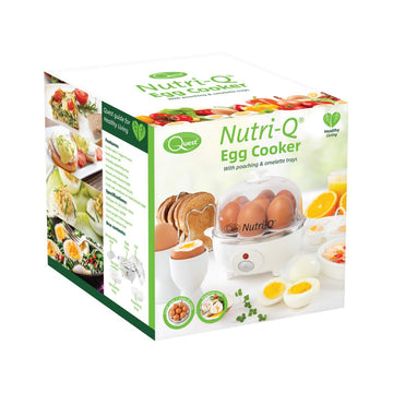 Quest Nutri-Q White Electric 7 Egg Cooker Poacher Boiler