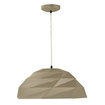 Origami Dome Metallic Gold Pendant