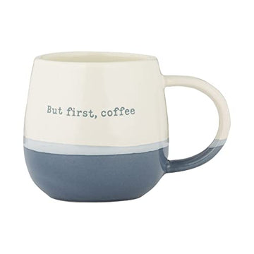6Pcs 340ml But First Coffee Porcelain Mug