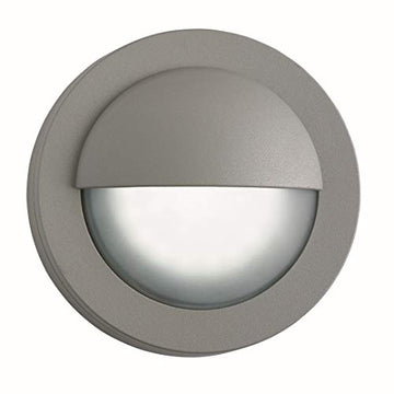 18 LED IP44 Grey Aluminium Outdoor Flush Wall Light