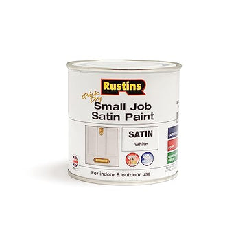 250ml Rustins Quick Dry Satin White Paint