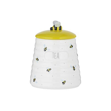 Ceramic Sweet Bee Tea Storage Kitchen Jar Airtight Lid
