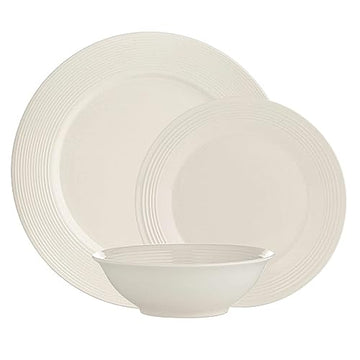 Price & Kensington Metro 12Pc White Stoneware Dinner Set