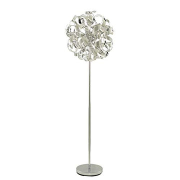 Curls 4 Lights Chrome Floor Lamp