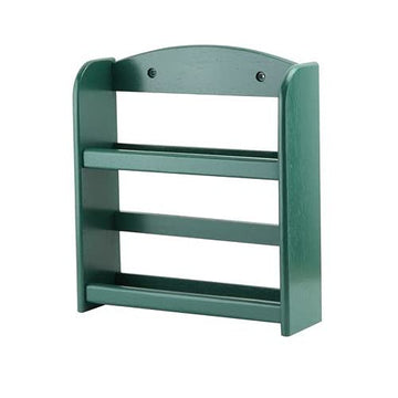 2 Tier Wood Herbs Spice Rack Green