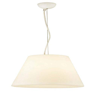 Searchlight LED Outdoor Pendant White Pc Tapered Shade