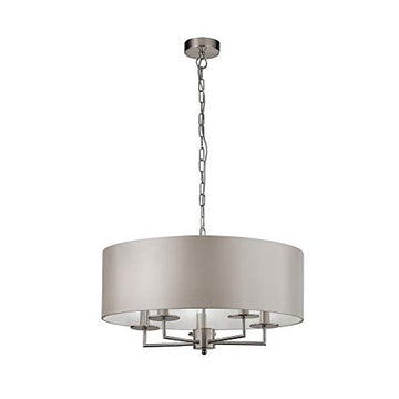 Knights Bridge 5 Light Satin Silver Pendant