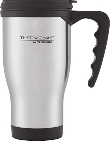 Thermos Thermocafe 400ml Silver Insulated Thermal Cup
