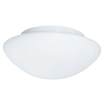 23cm Metal & Opal Glass Shade Bathroom Flush