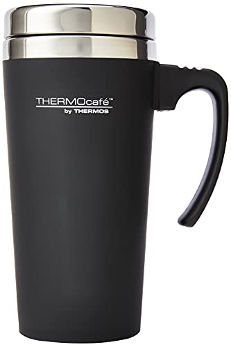 420ml Zest Black Travel Mug Insulated Cup Tea Coffee Drinks