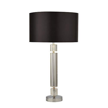 Kylie Chrome & Black Silver Shade Table Lamp