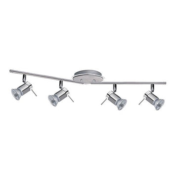 Aries 4 Light LED Chrome & Satin Silver Spotlight IP44