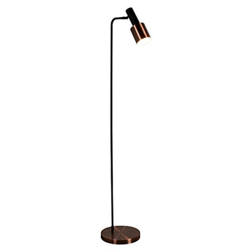 Denmark 1 Light Black Antique Copper Standing Standard Floor Lamp