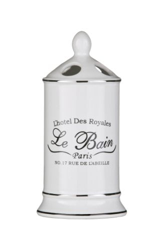 Le Bain White Ceramic Free Standing Toothbrush Holder