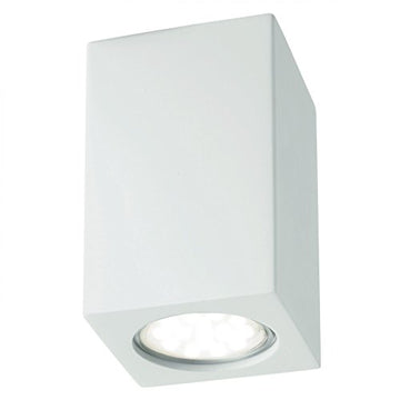 Gypsum White Plaster Rectangle Flush Ceiling Light