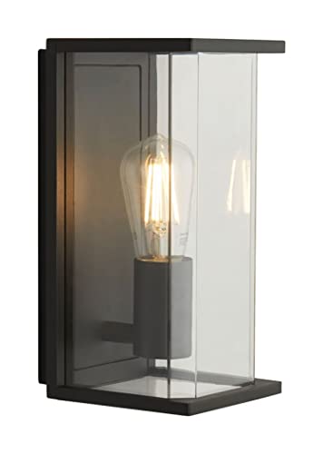 Picadilly Dark Grey Metal & Poly Shade Wall Light