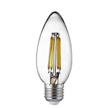 10 E27 Led Filament Candle Lamp 4W 400Lm Warm White 2700K