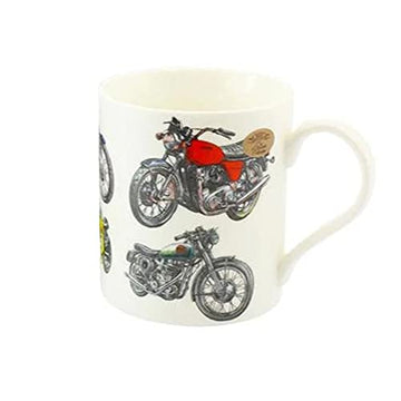 350ml Vintage Motorbike Fine China Coffee Mug
