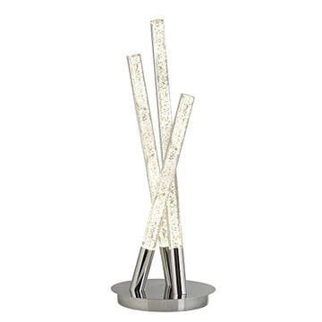 Bubbles 3 Light Chrome & Acrylic LED Table Lamp