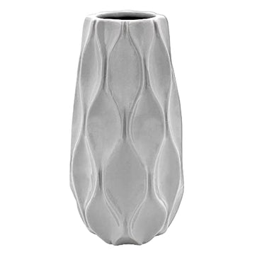 23cm Grey Ceramic Vase