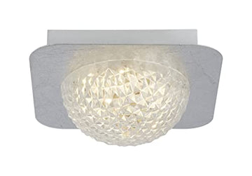 Celestia Silver Leaf Square LED Ceiling Light