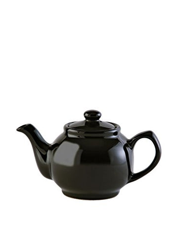 Price & Kensington 450ml Black Porcelain 2 Cup Teapot