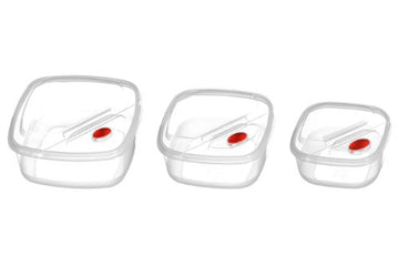 3-Piece Kuda Plastic Food Containers Set