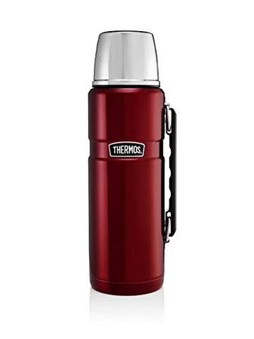 Thermos  1.2L Red Stainless Steel King Vacuum Flask