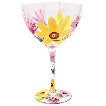 Daffodils Floral Cocktail Gin Glass