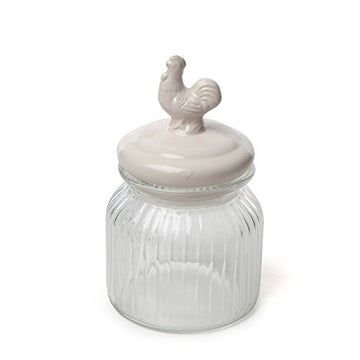 600ml Cockerel Glass Food Storage Jar