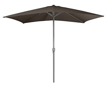 Metal Grey Polyester Waterproof UV Umbrella Parasol