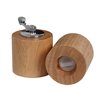 2-pc Set of Wooden Salt & Pepper Reusable Shakers