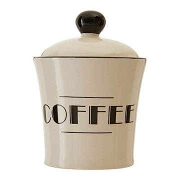 Broadway Dolomite Coffee Canister Ceramic Art Deco Style
