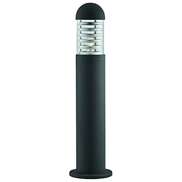 Bronx 60cm Black Aluminium & Clear Diffuser Outdoor Post