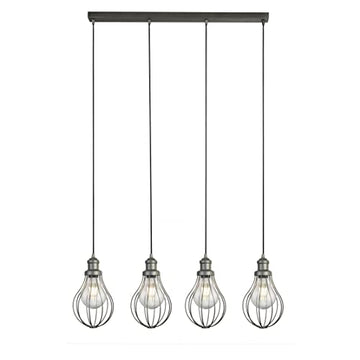 Balloon Cage 4 Light Pewter Ceiling Pendant