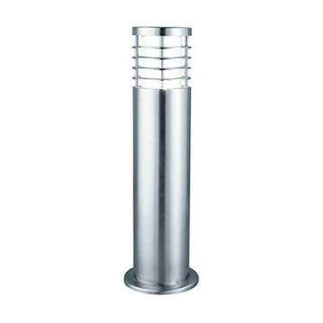 45cm Stainless Steel Satin Silver Outdoor Bollard Light