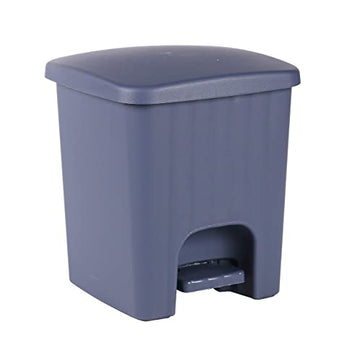 Plastic 5 Litre Blue Bin with Pedal Lid Waste Dustbin