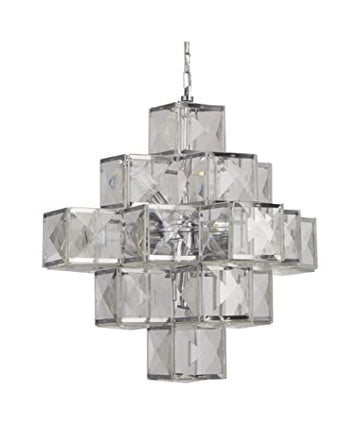 Glacier 7 Lights Chrome & Acrylic Ceiling Pendant