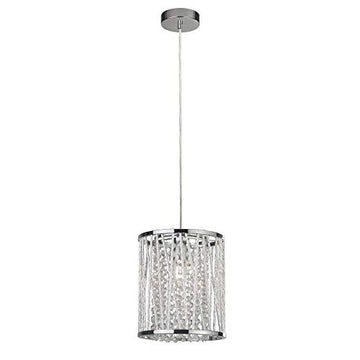 Elise Chrome & Clear Crystal Pendant