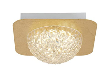 Celestia Gold Leaf Square LED Ceiling Light